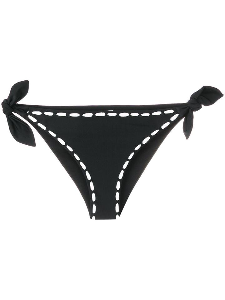 Moschino Trompe L'oeil Tie Side Briefs - Black