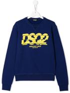 Dsquared2 Kids Printed Logo Sweatshirt - Blue