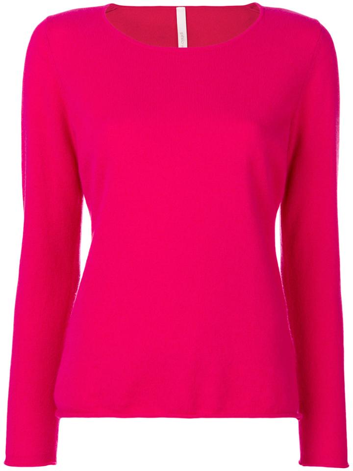 Philo-sofie Scoop Neck Sweater - Pink & Purple