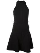 Philipp Plein Racer Back Dress, Women's, Size: Large, Black, Viscose/nylon/spandex/elastane/spandex/elastane