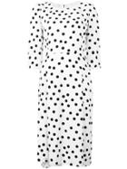 Dolce & Gabbana Polka-dot Shift Dress - White