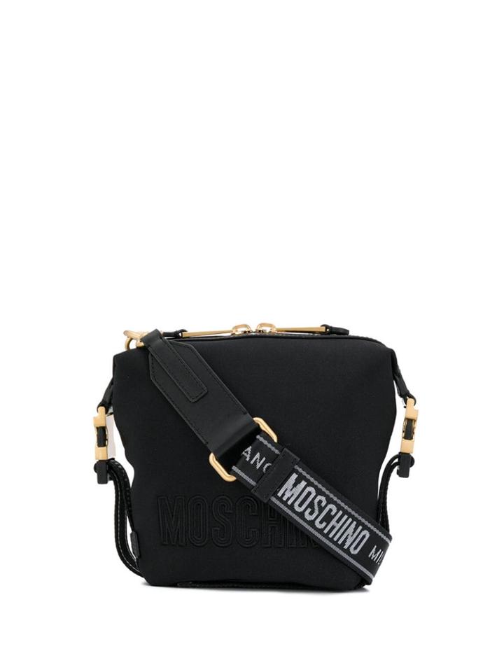 Moschino Embroidered Logo Crossbody - Black