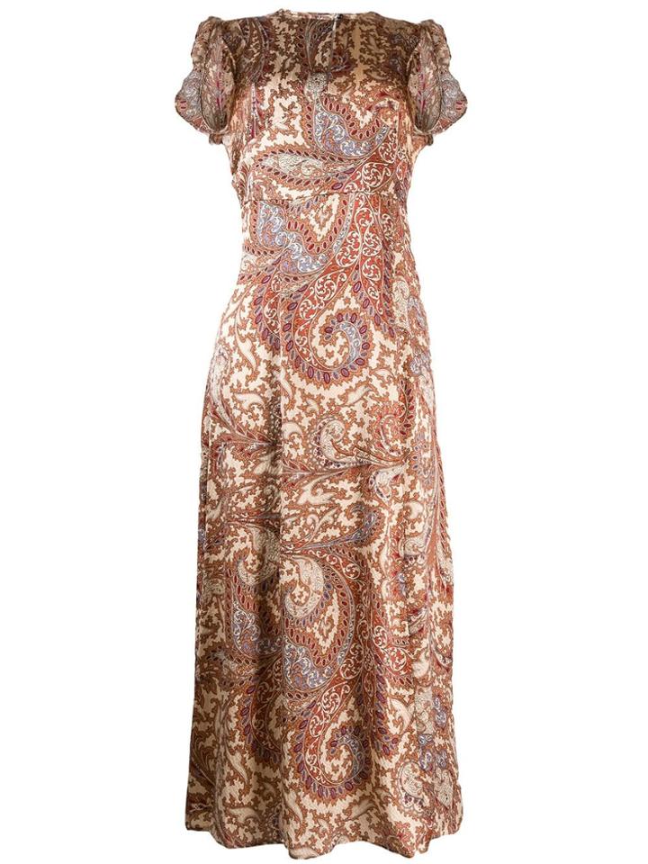 Baum Und Pferdgarten Aeron Paw Paisley Dress - Neutrals