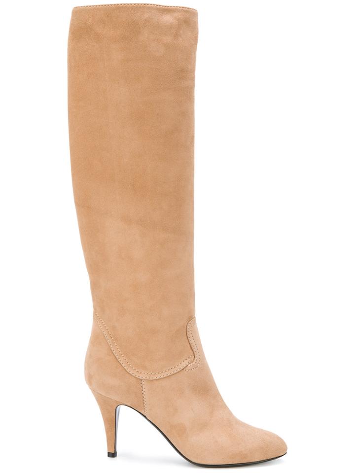 Casadei Stitching Detail Boots - Brown