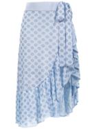 Cecilia Prado Chanel Ruffled Skirt - Blue
