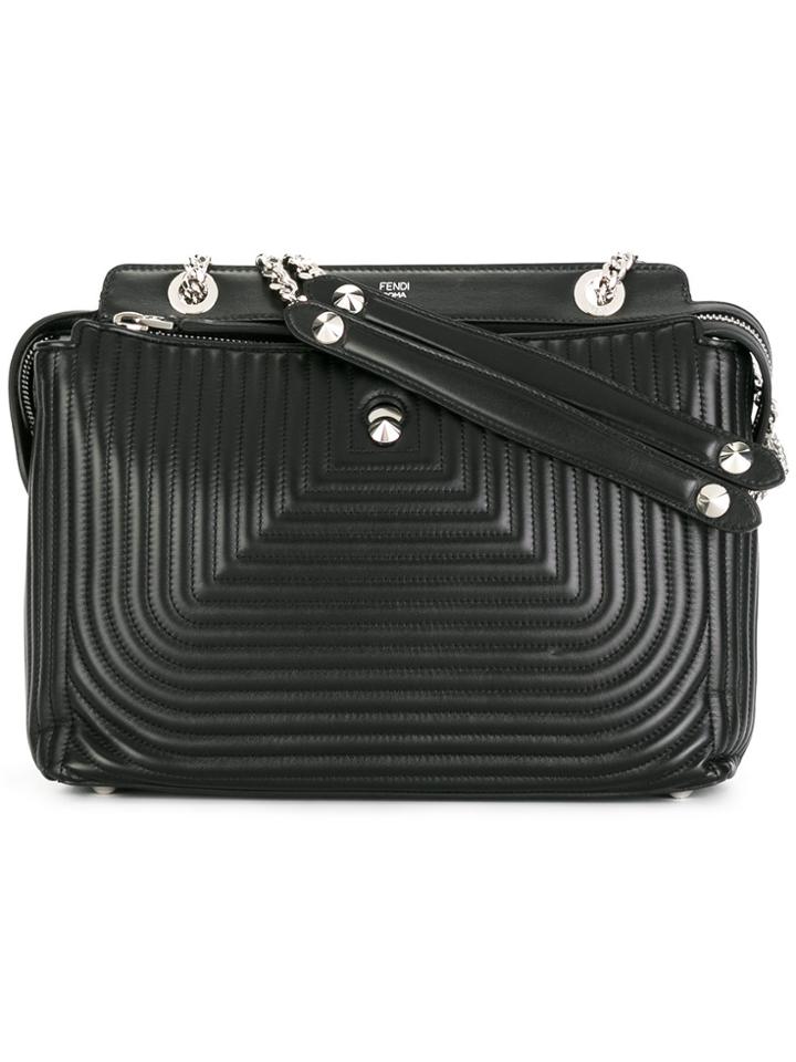 Fendi Dot Com Shoulder Bag - Black