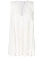See By Chloé A-line Lace Top - White