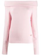 Emilio Pucci Off The Shoulder Cashmere Jumper - Pink