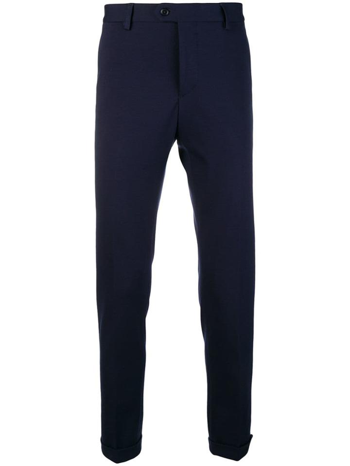 Fay Skinny Fit Trousers - Blue