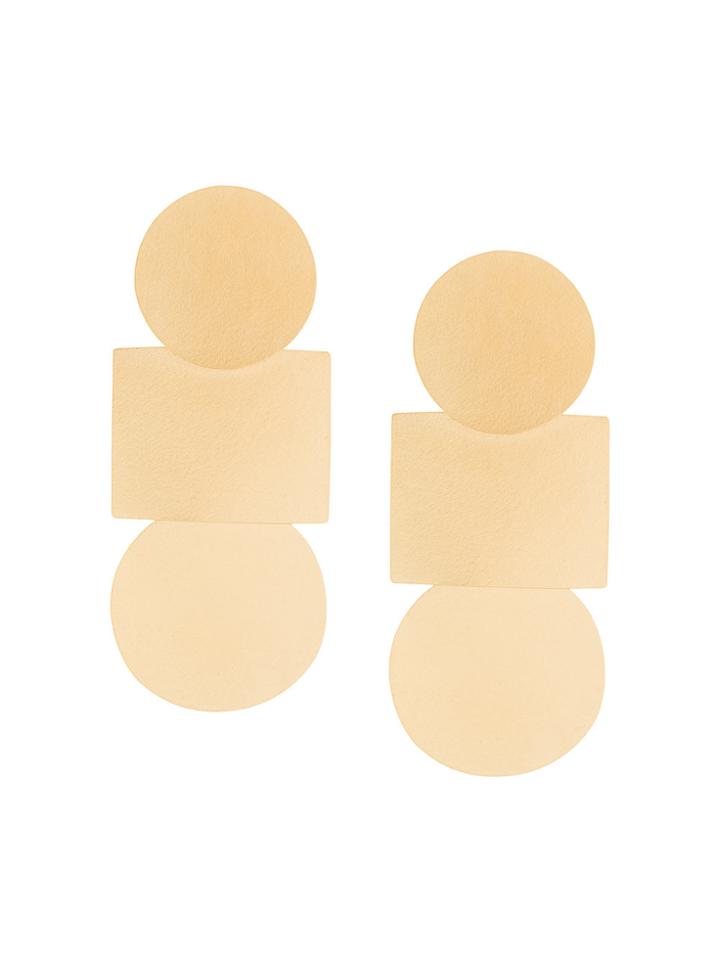 Annie Costello Brown Popova Earrings - Metallic