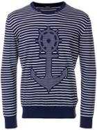 Z Zegna Ancora Knitted Jumper - Blue