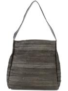B May Striped Tote Bag - Grey