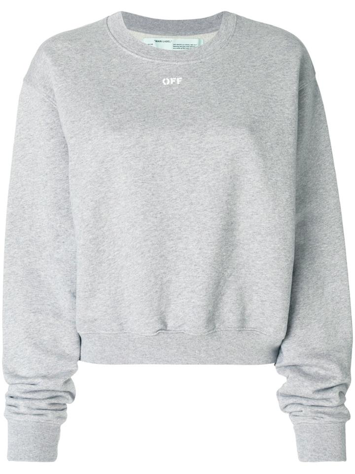 Off-white Logo Sweatshirt - Grey