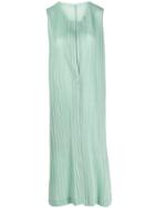 Pleats Please Issey Miyake Layered Pleated Dress - Green