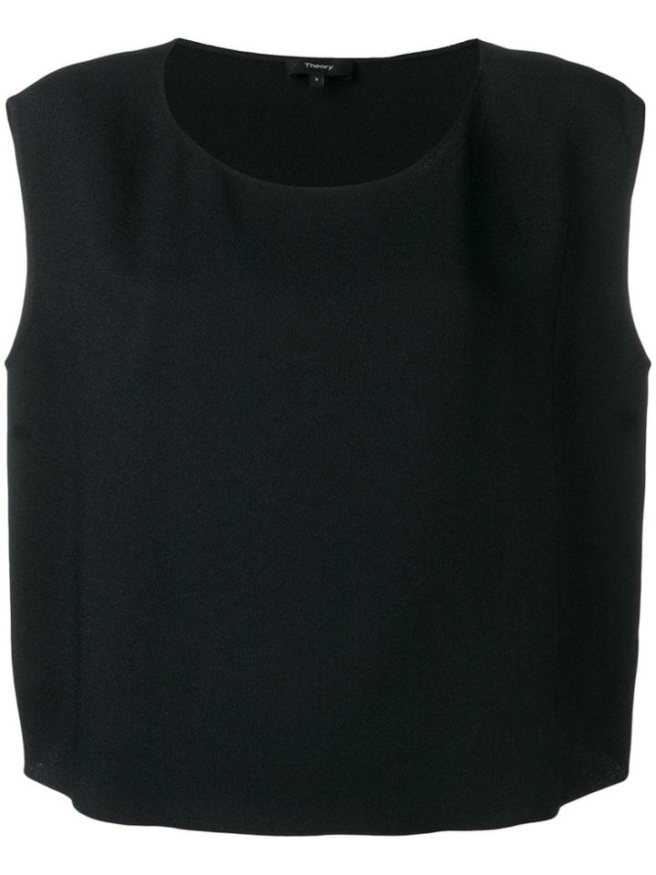 Theory Cady Straight-fit Top - Black