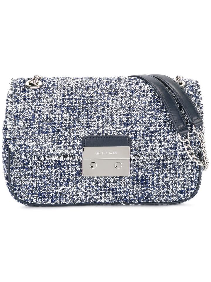 Michael Michael Kors - Tweed Crossbody Bag - Women - Cotton/leather - One Size, Women's, Blue, Cotton/leather