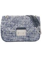 Michael Michael Kors - Tweed Crossbody Bag - Women - Cotton/leather - One Size, Women's, Blue, Cotton/leather