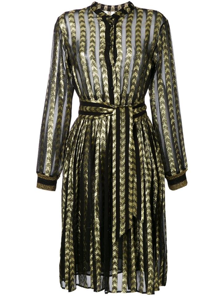Dodo Bar Or Mosaic Belted Shirt Dress