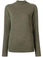 Victoria Beckham Roll-neck Fitted Sweater - Green
