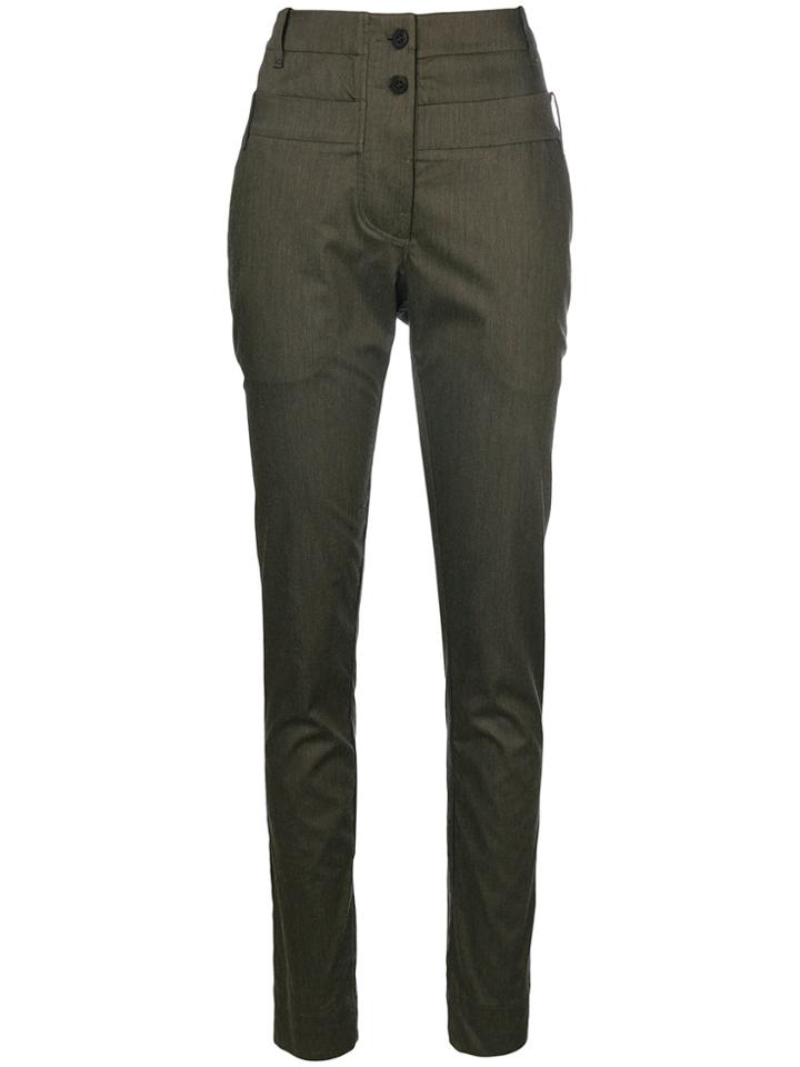 Lost & Found Ria Dunn Double Waist Trousers - Green