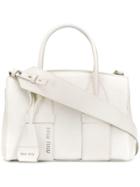 Miu Miu Madras Tote - White