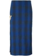 Milly Classic Pencil Skirt - Blue