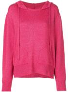 Beau Souci Cashmere Knitted Hoody - Pink