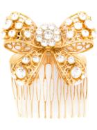 Versace Bow Crystal Hair Pin - Gold
