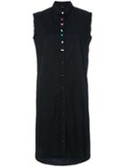 Diesel - Button Detail Cardigan Dress - Women - Cotton - S, Black, Cotton