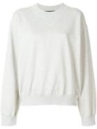 Sofie D'hoore Oversized Fleece Sweatshirt - White