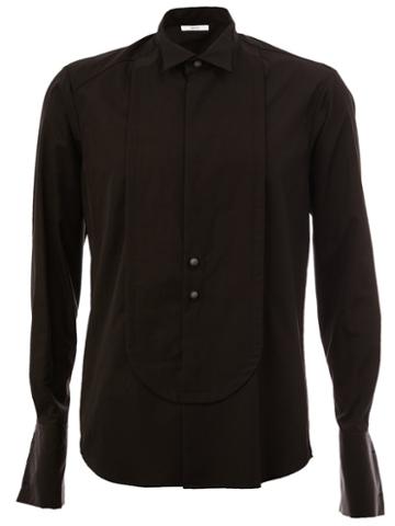 Aganovich Chest Detail Shirt, Men's, Size: 46, Black, Cotton