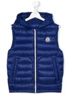 Moncler Kids - Teen Sleeveless Padded Gilet - Kids - Feather Down/polyamide - 14 Yrs, Blue