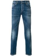Entre Amis Stonewashed Slim-fit Jeans - Blue