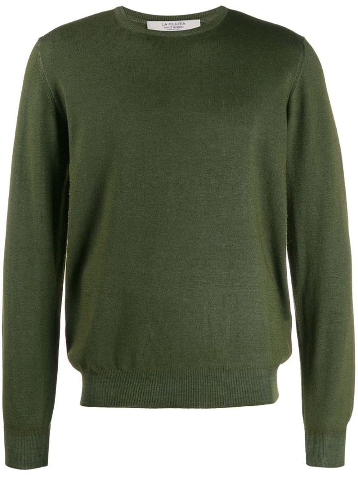 La Fileria For D'aniello Long Sleeve Jumper - Green