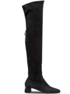Prada Suede Over-the-knee Boots - Black