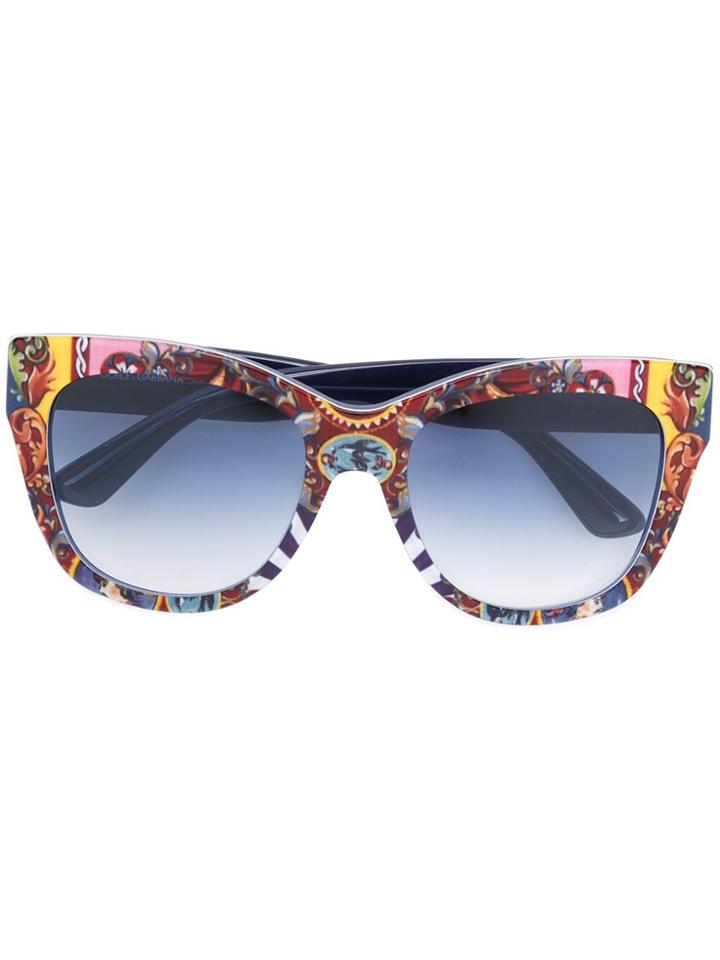 Dolce & Gabbana Eyewear Carretto Siciliano Sunglasses - Multicolour