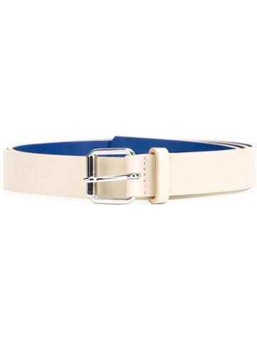 Sofie D Hoore Bicolour Belt, Women's, Size: 85, White, Leather