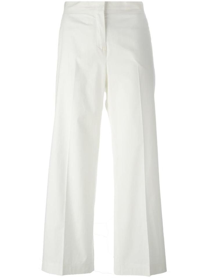 Fabiana Filippi Cropped Trousers, Women's, Size: 44, White, Cotton/polyester/spandex/elastane