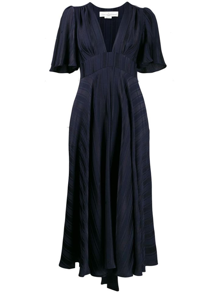 Golden Goose Stripe Print Dress - Blue