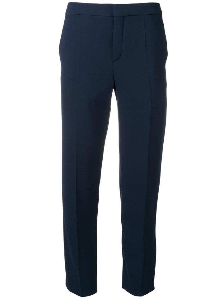 Chloé Slim-fit Tailored Trousers - Blue