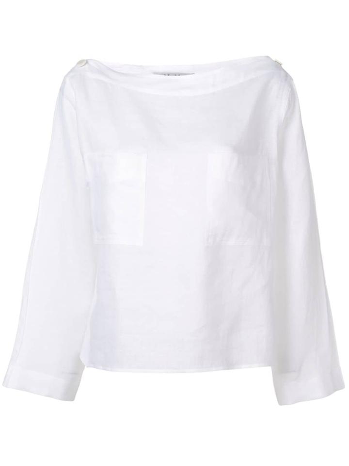 Max Mara Chest Pocket Blouse - White