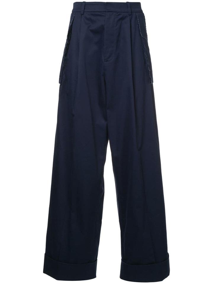 Charles Jeffrey Loverboy Wide-leg Trousers - Blue