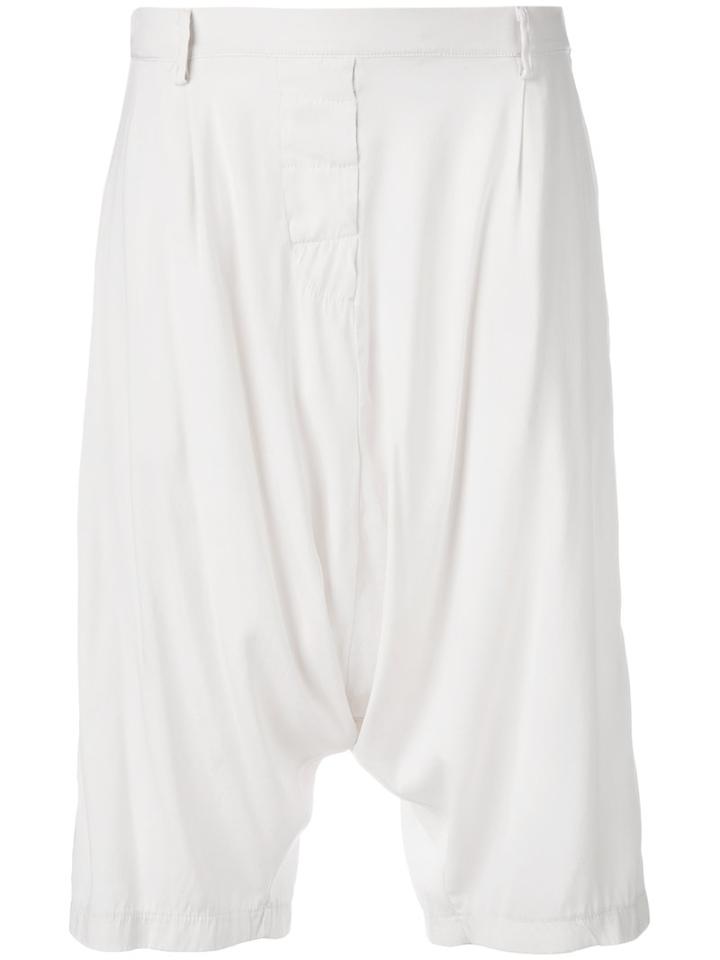 Kristensen Du Nord Dropped Crotch Shorts, Women's, Size: 2, Nude/neutrals, Silk/spandex/elastane