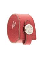 Hermès Pre-owned Twist Lock Asymmetric Bangle - Red