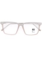 Ill.i.am Square Frame Glasses, Grey, Acetate/titanium/metal (other)
