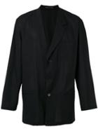 Yohji Yamamoto Casual Blazer, Men's, Size: 4, Black, Cotton/linen/flax