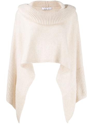 20:52 Knitted Cape Top - Neutrals