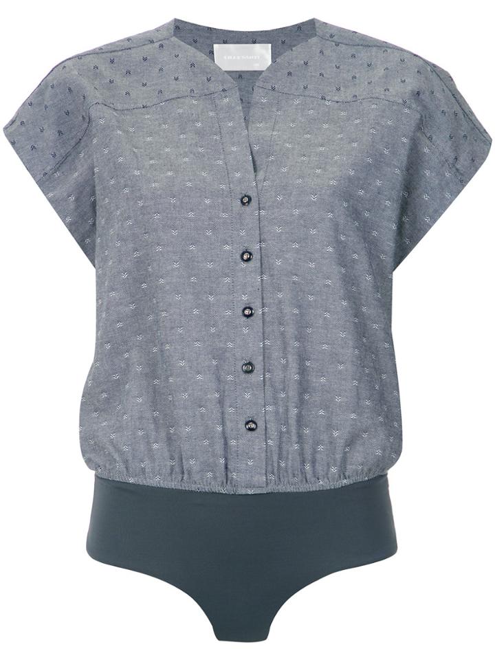 Lilly Sarti Patterned Short Sleeves Body - Blue