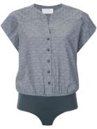 Lilly Sarti Patterned Short Sleeves Body - Blue