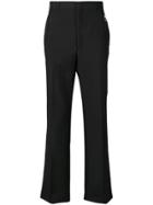 Prada Logo Patch Tailored Trousers - Black